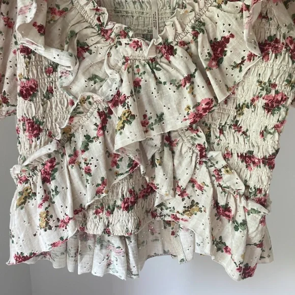 Free People S/P Favorite Girl Floral Top - Picture 8 of 11